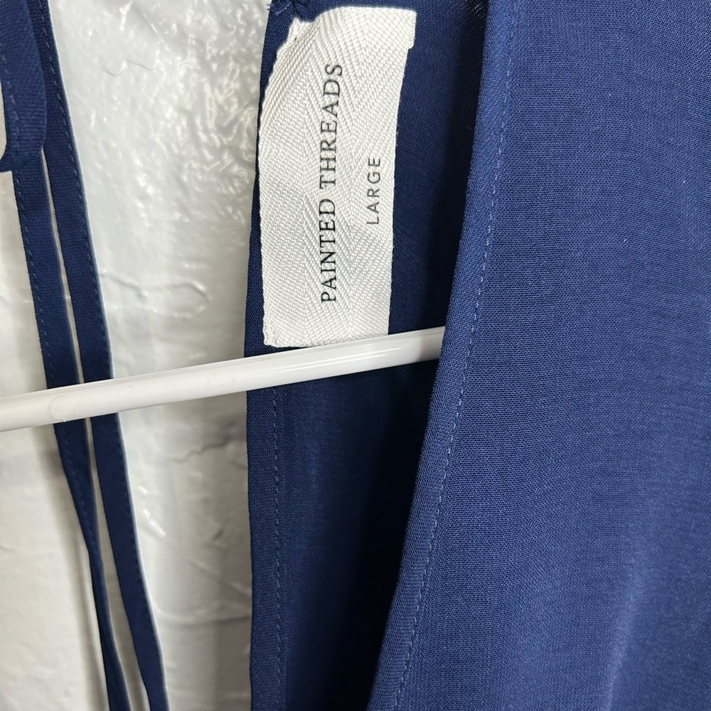 Painted Threads Deep Blue Blouse New with Tags - Picture 5 of 11